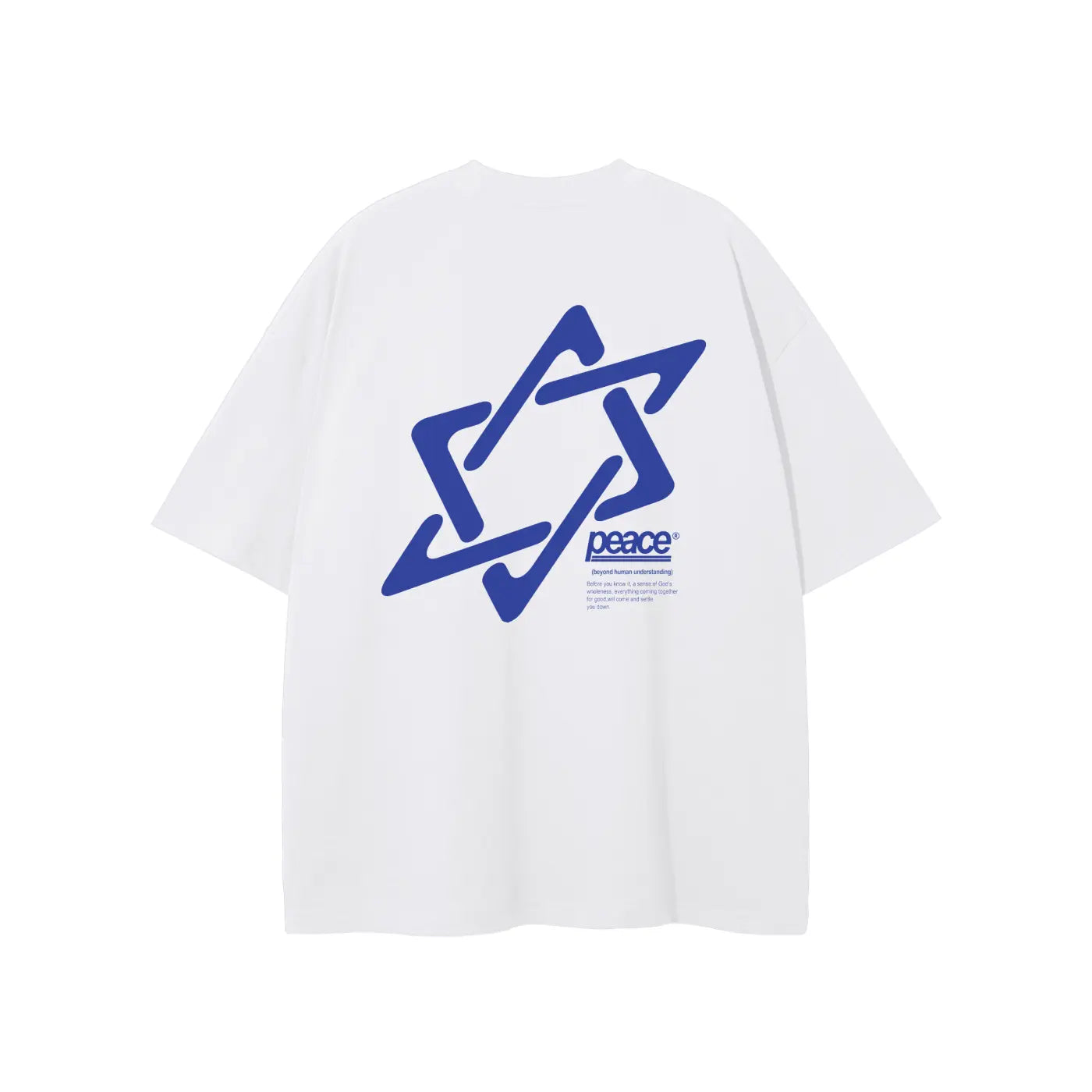 Official Peace Star White Loose Fit Tee | Peace® ODMPOD
