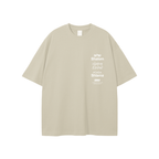 Shalom Basic Beige Loose Fit Tee | Peace® PEACE STORE