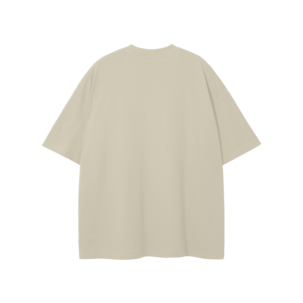 Shalom Basic Beige Loose Fit Tee | Peace® PEACE STORE