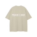 PEACE © 2025 Beige Oversized Heavyweight Tee PEACE STORE