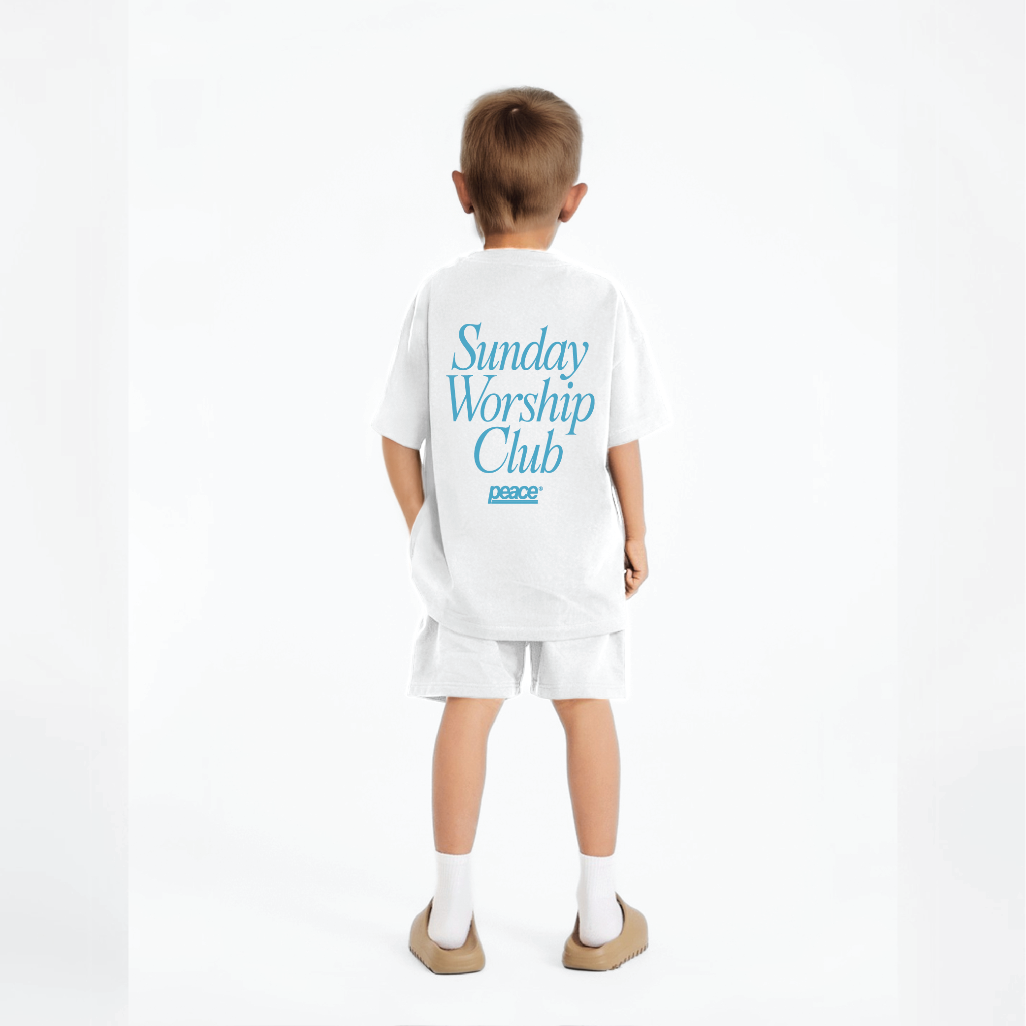 Kids Tee Sunday Worship Club White | Peace® PEACE STORE