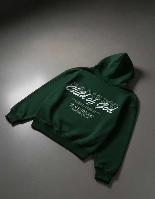Child of God Green Oversized Heavyweight Hoodie | Peace®