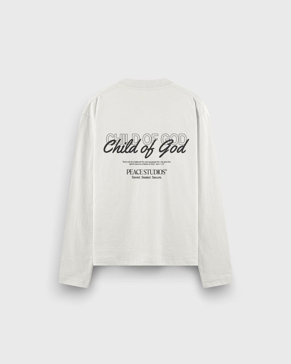 Child of God Longsleeve Loose Fit Tee White | Peace®