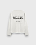 Child of God Longsleeve Loose Fit Tee White | Peace®