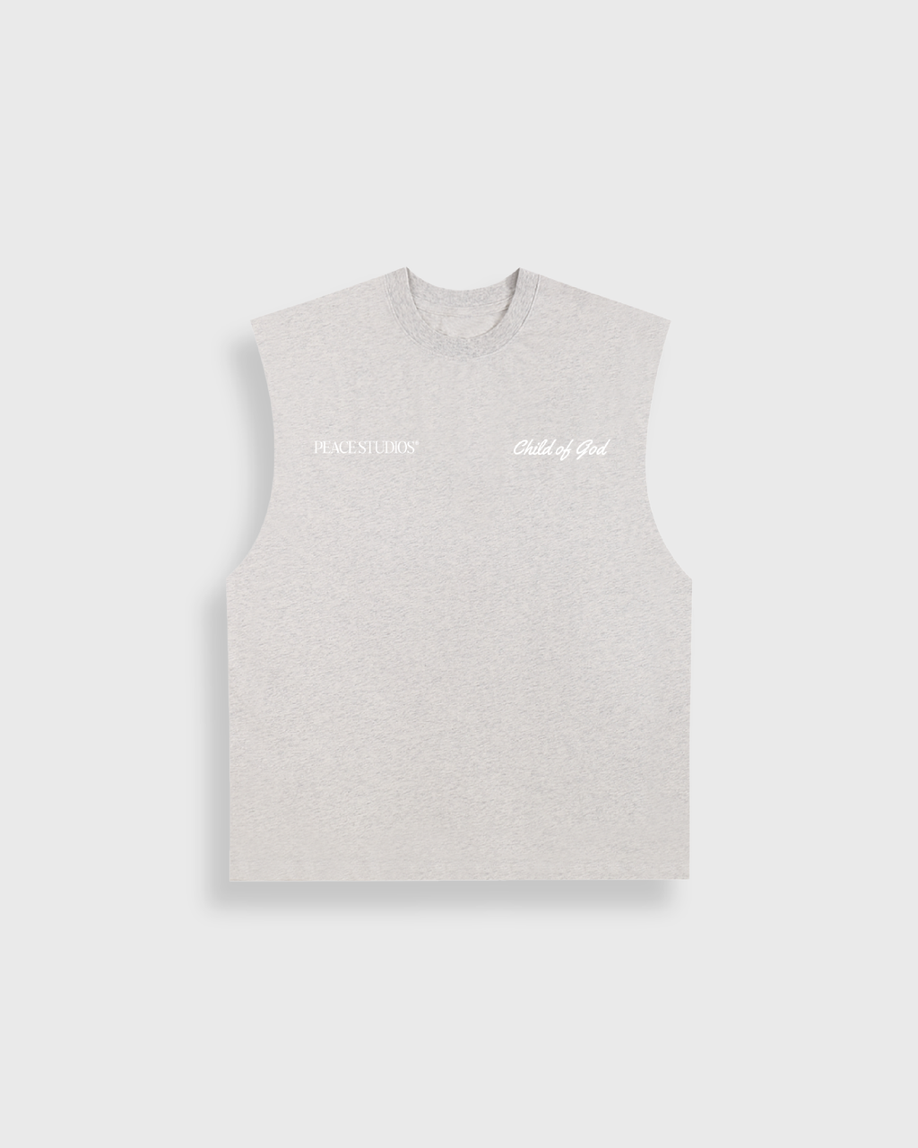 Child of God Ash Gray Raw Edge Heavyweight Tank Top | Peace®