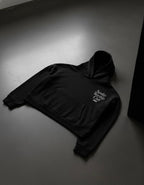 Sunday Worship Club Premium Black Boxy Hoodie | Peace®