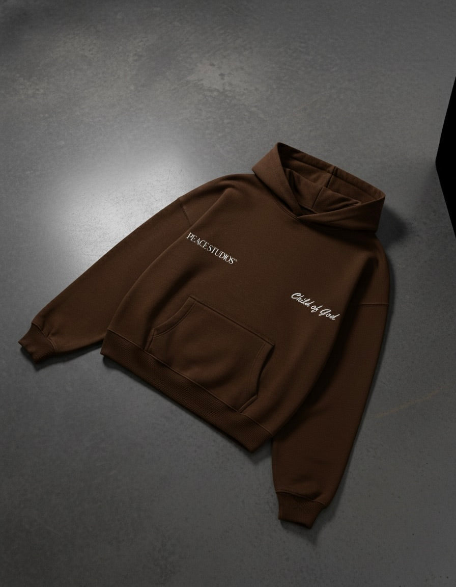 Child of God Coffee Oversized Heavyweight Hoodie | Peace®