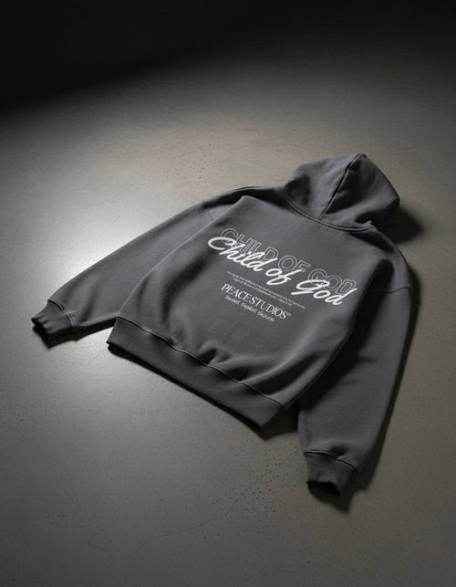Child of God Gray Oversized Heavyweight Hoodie | Peace®