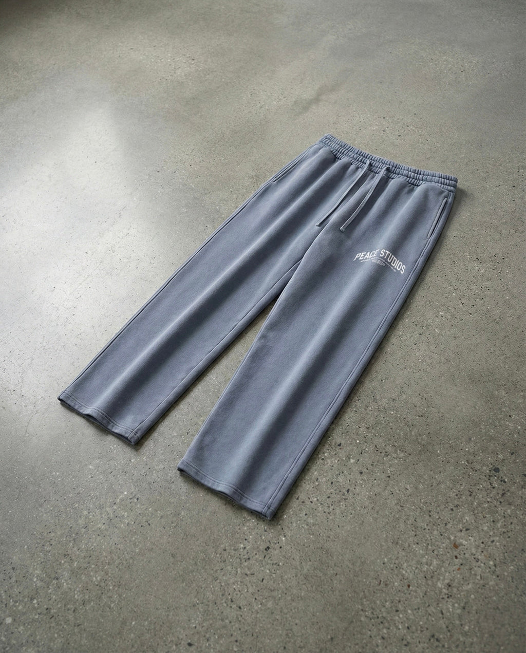 Peace® Studios Premium Enzyme-Washed Straight Leg Sweatpants | Vintage Blue