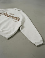 Peacemaker Heavyweight Oat Gray Fleece Polo Sweatshirt | Peace®